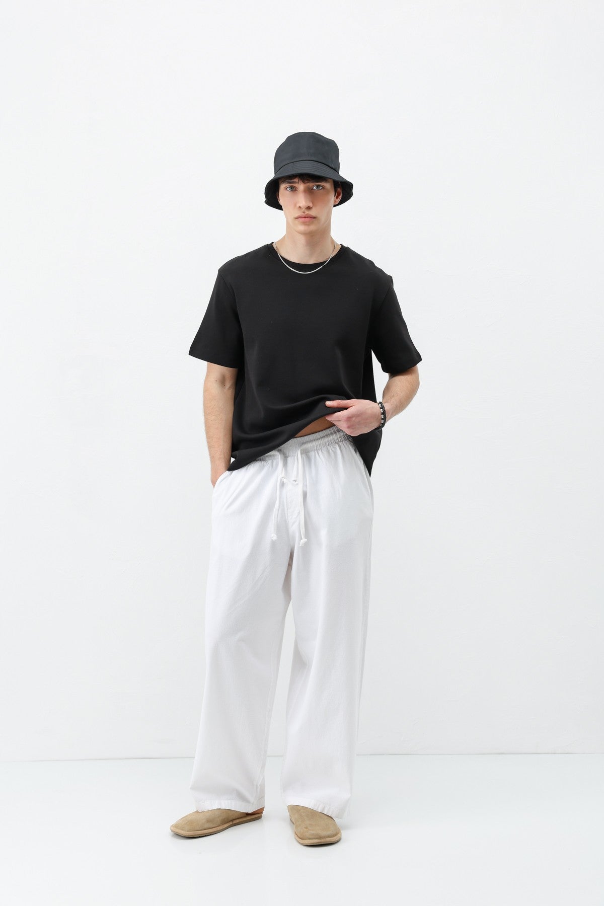 Super Baggy-Fit Linen Pants