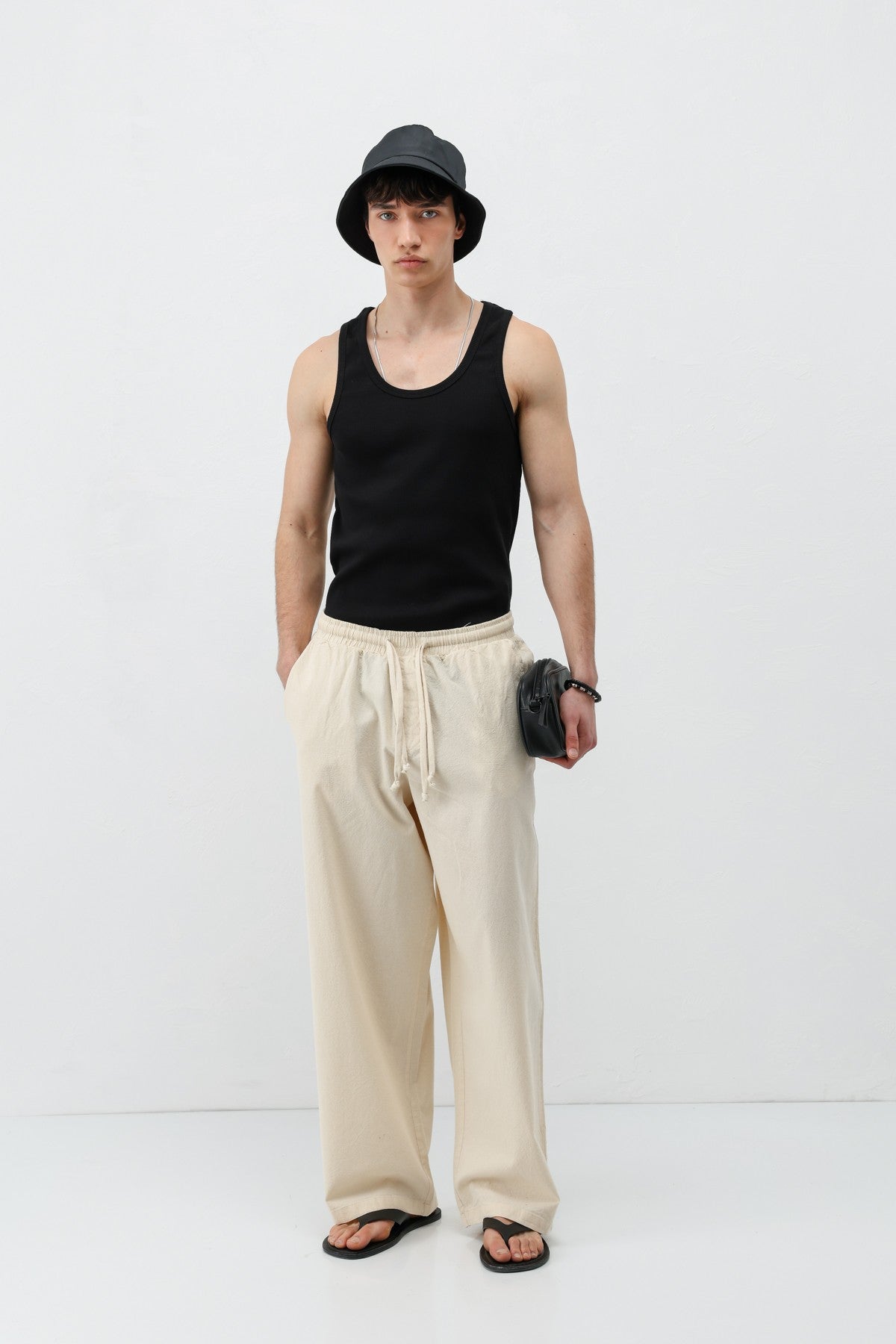 Super Baggy-Fit Linen Pants