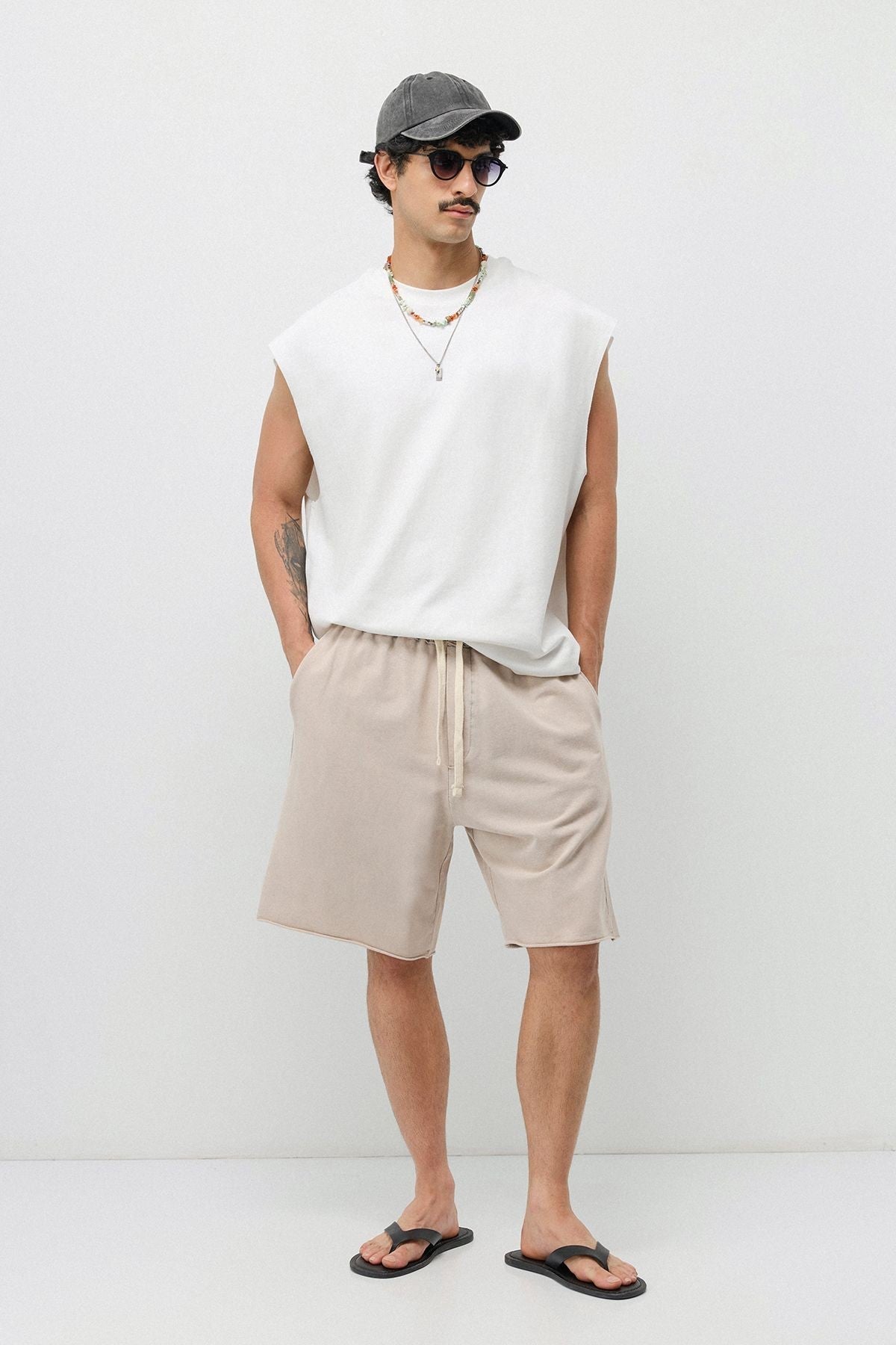 Oversized Washed Shorts