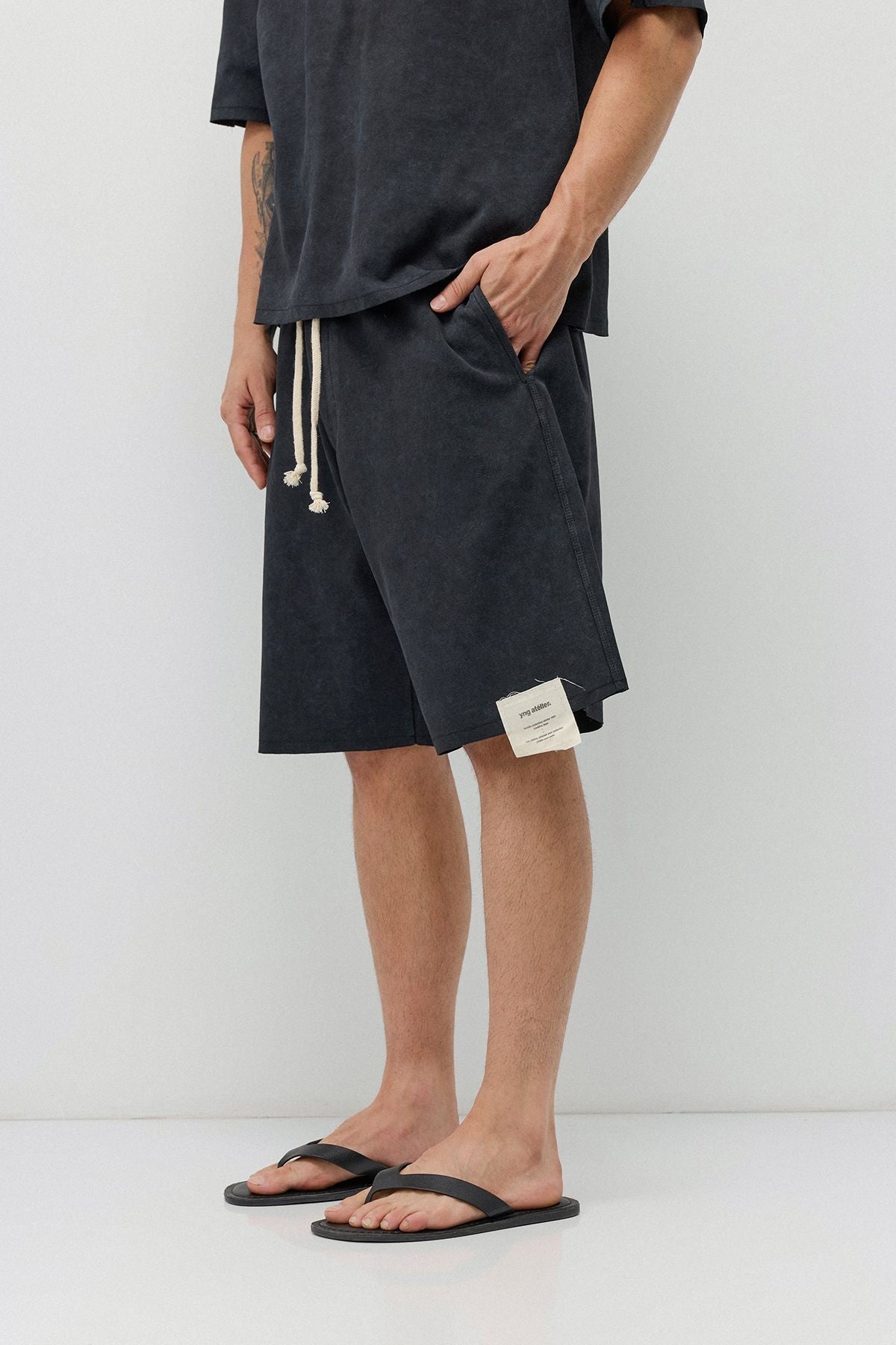 Oversized T-Shirt and Shorts Set (Pre-Washed)