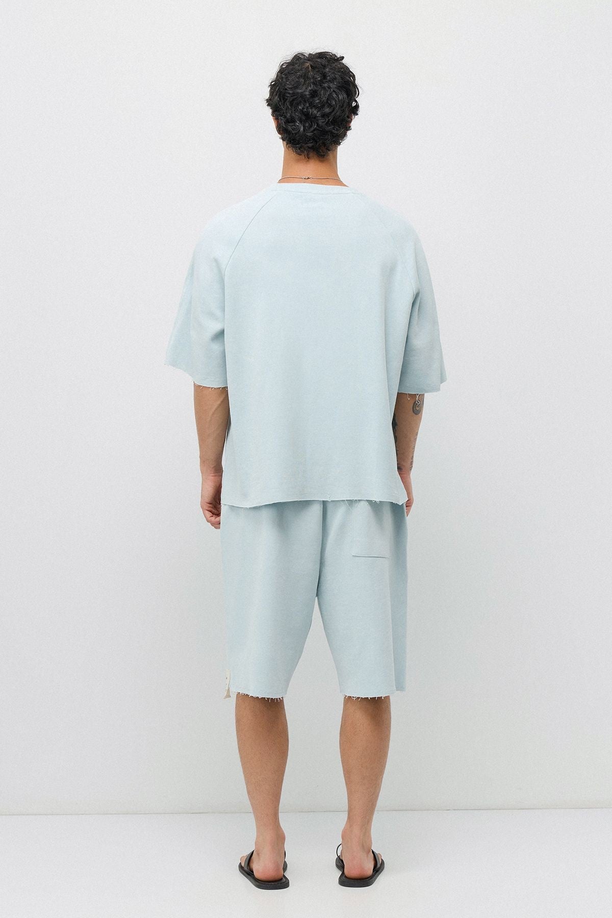 Oversized T-Shirt and Shorts Set (Pre-Washed)