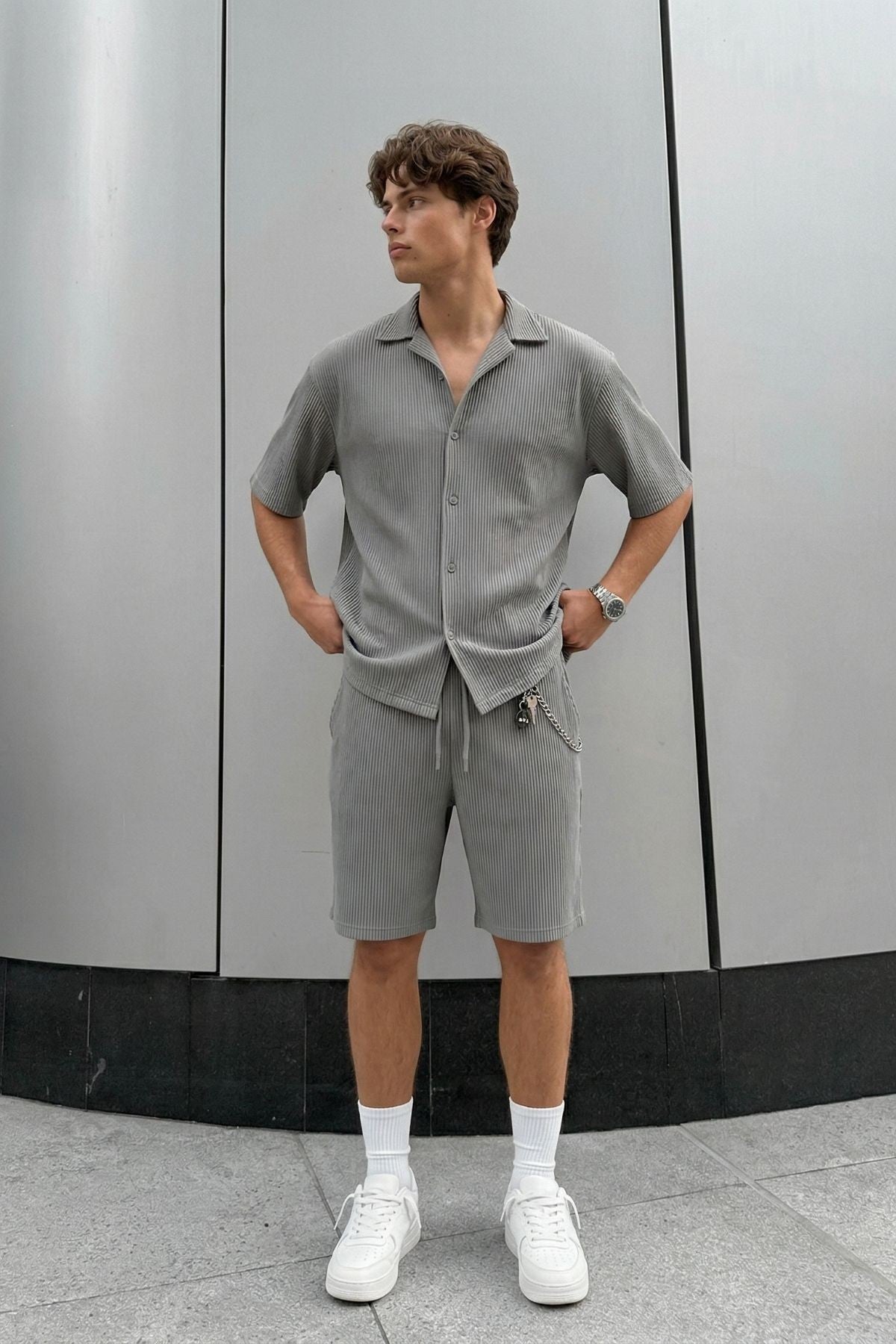 Oversized Shirt with Cuffs