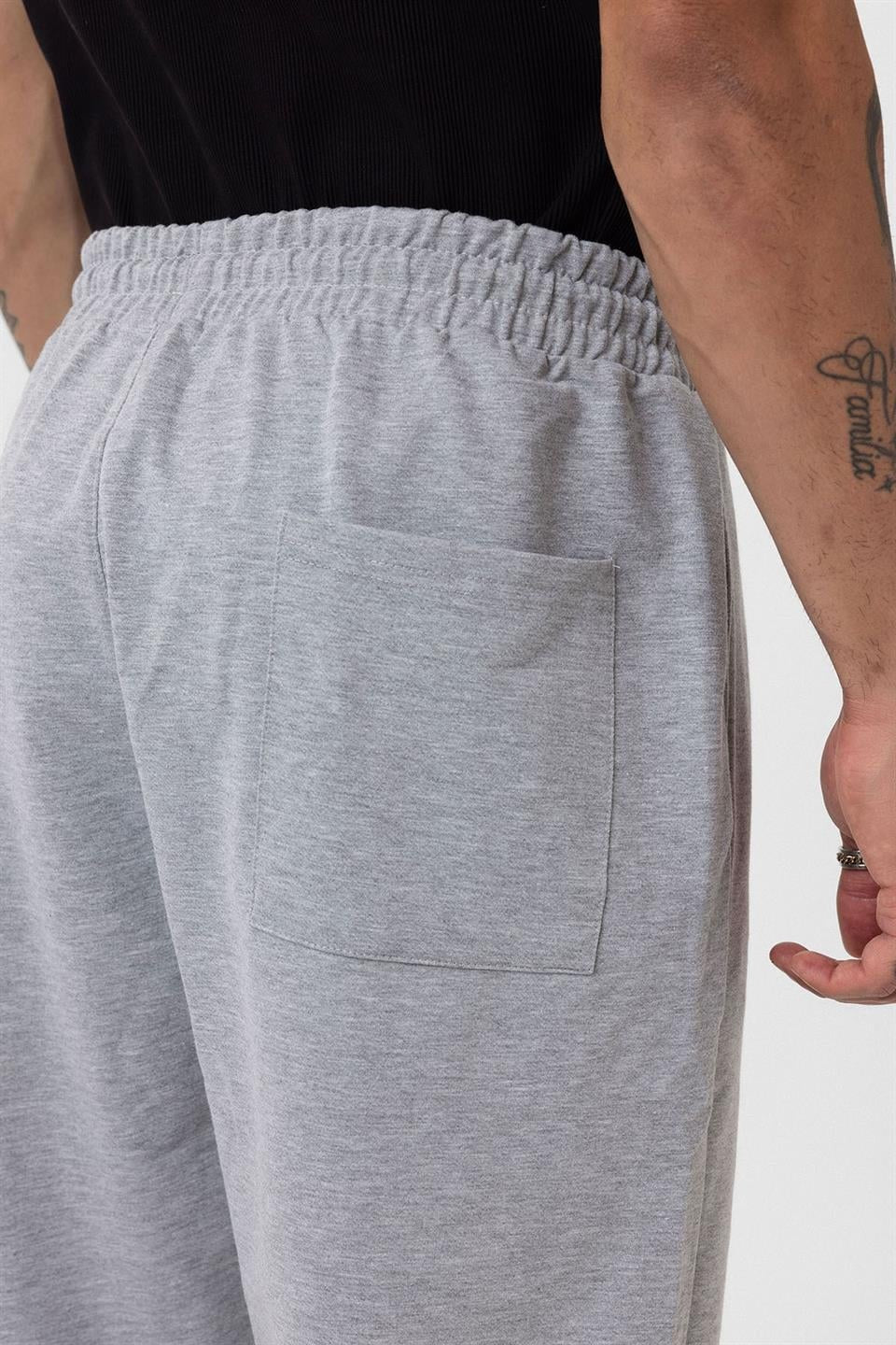 Basic Oversized Sweatsuit Set with Elastic Cuffs