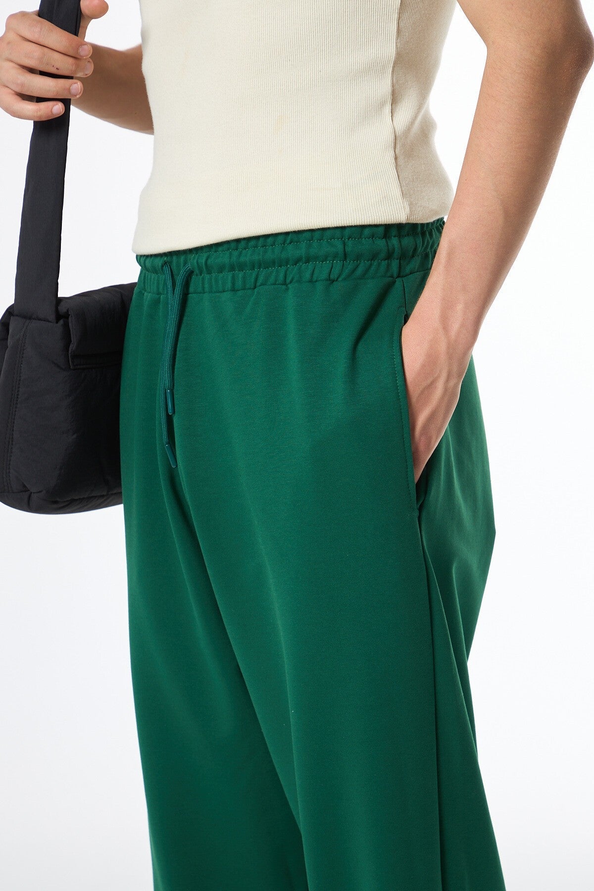 Basic Elastic-Waist Sweatpants