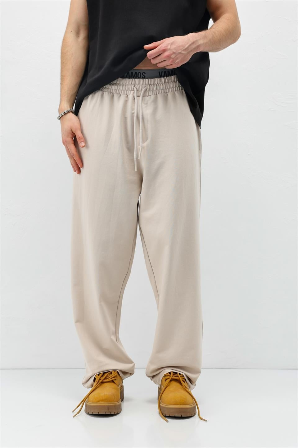 Basic Elastic-Waist Sweatpants