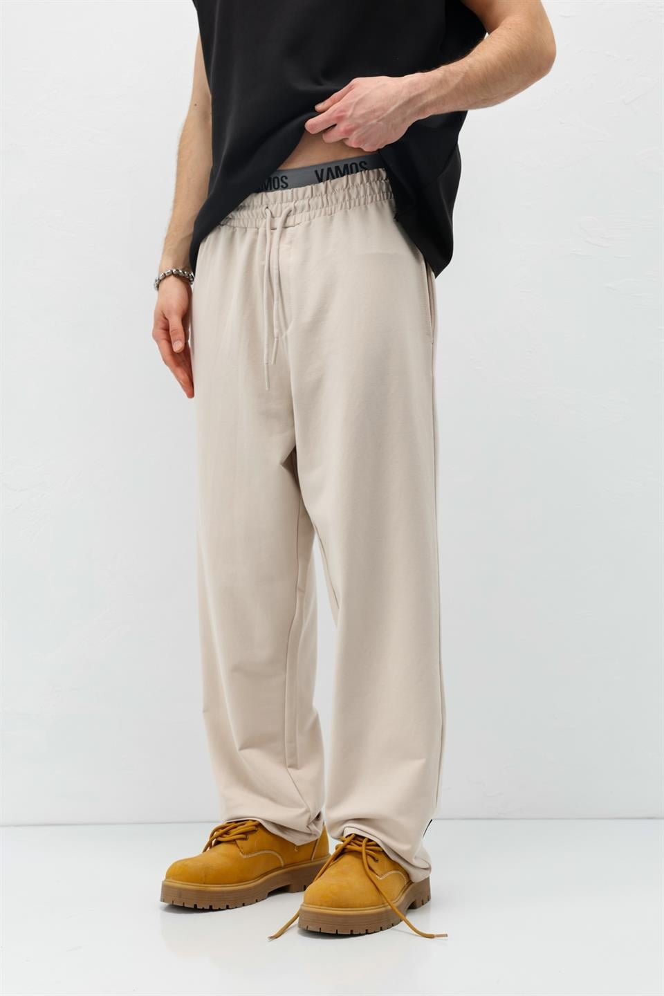 Basic Elastic-Waist Sweatpants