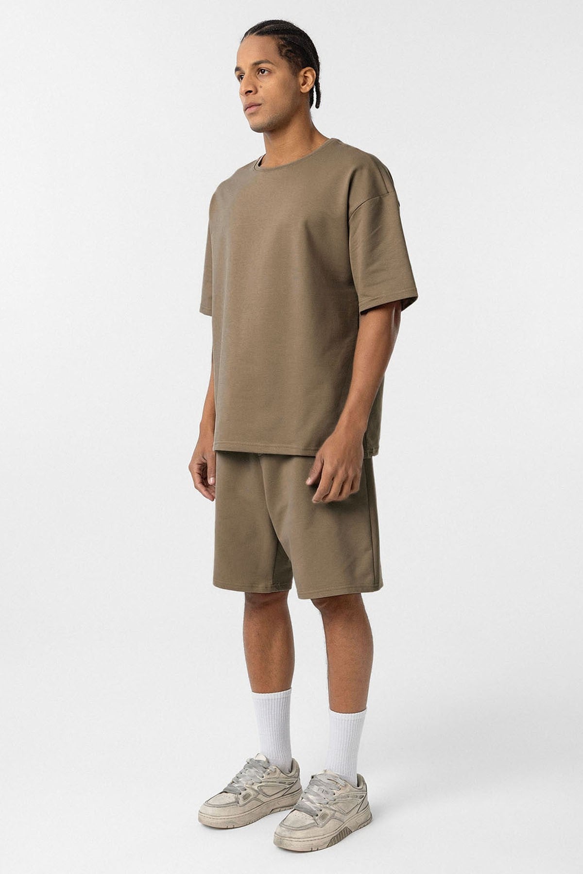 Basic Oversized Shorts Set
