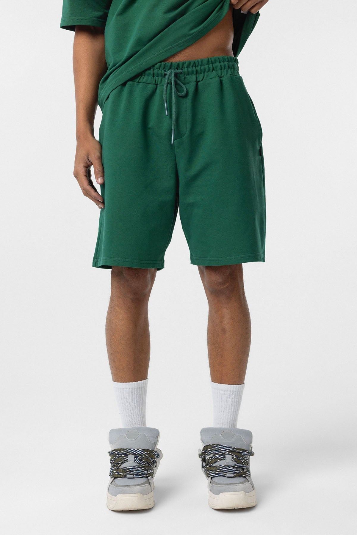 Basic Oversized Shorts Set