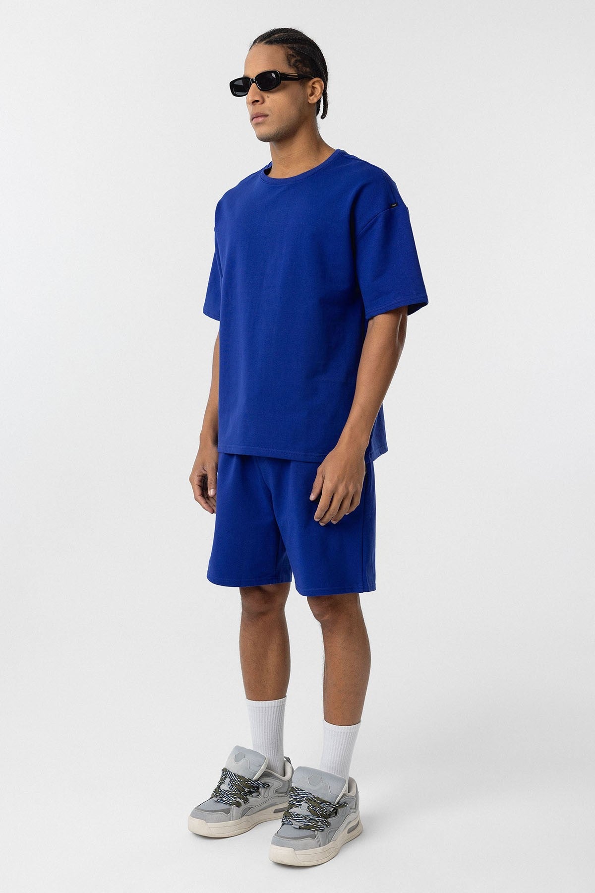 Basic Oversized Shorts Set