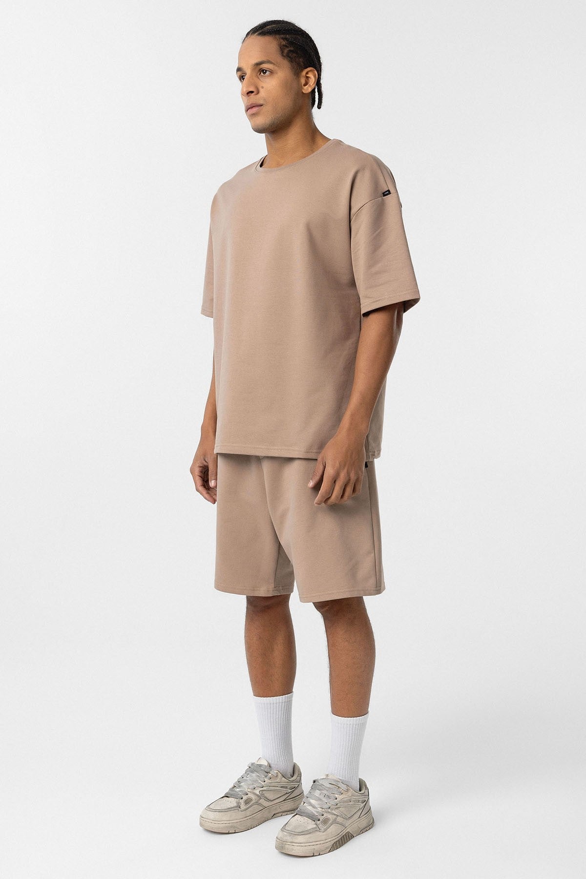 Basic Oversized Shorts Set