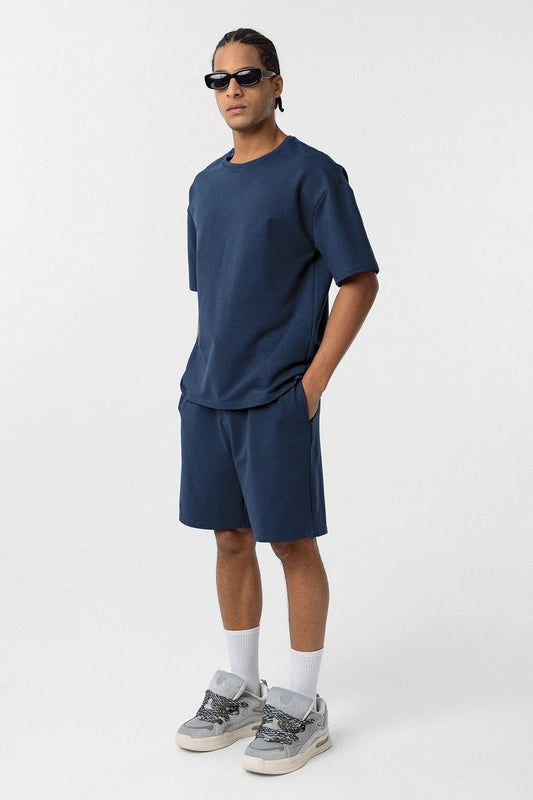 Basic Oversized Shorts Set