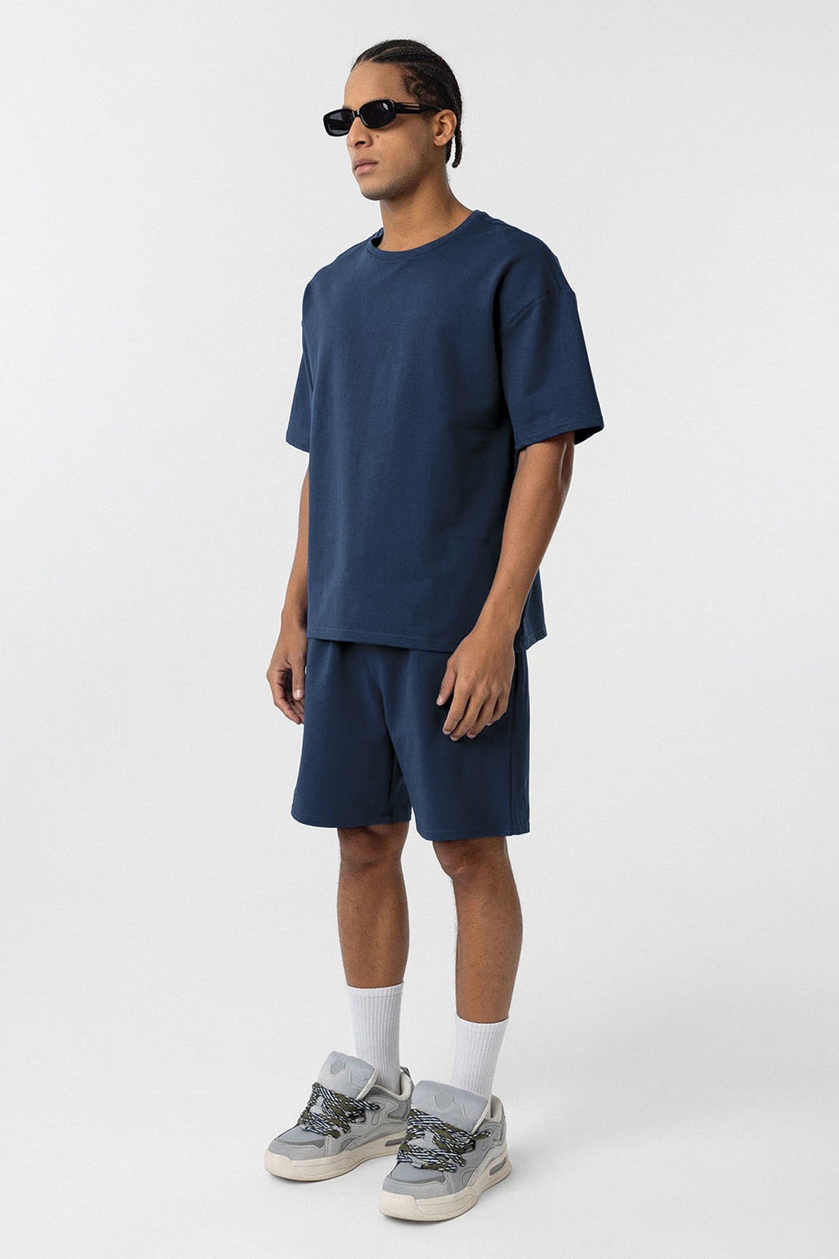 Basic Oversized Shorts Set