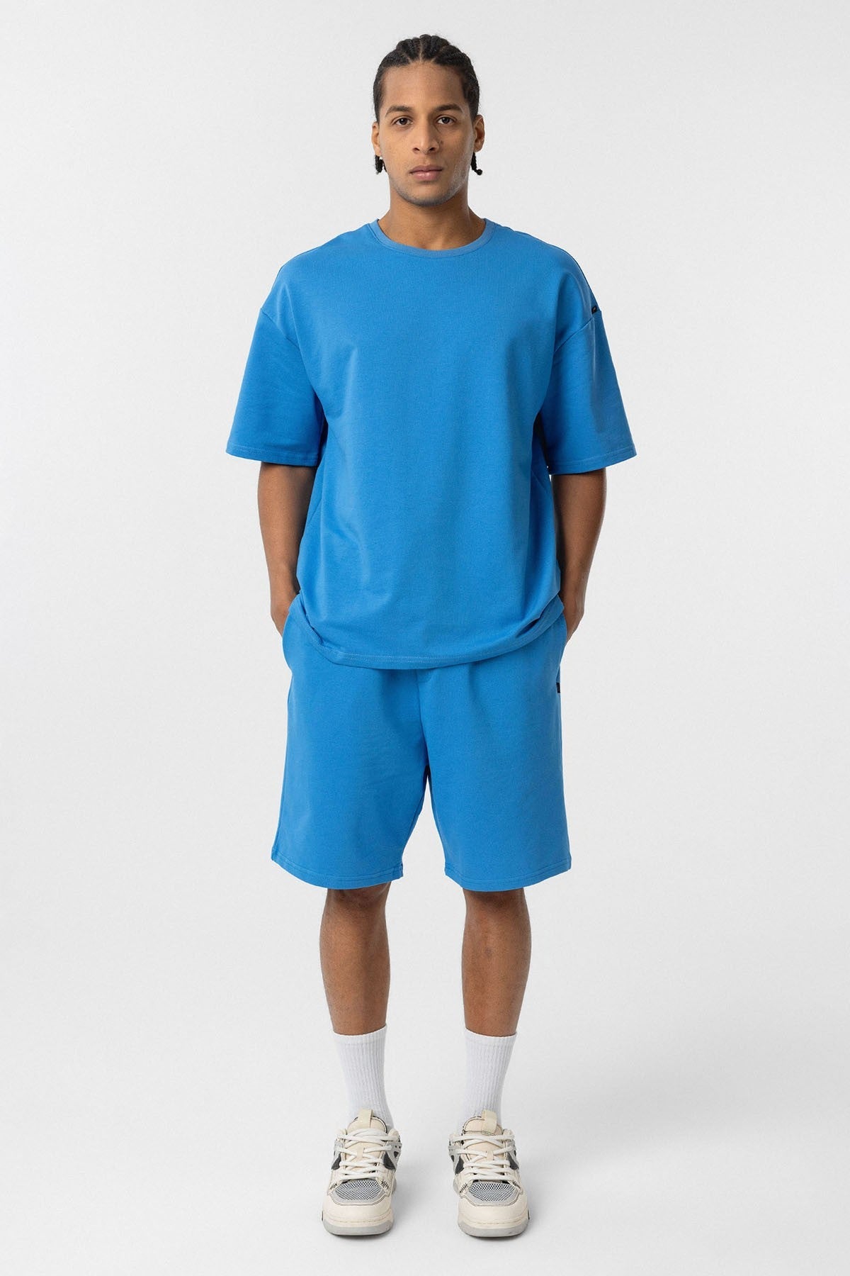 Basic Oversized Shorts Set