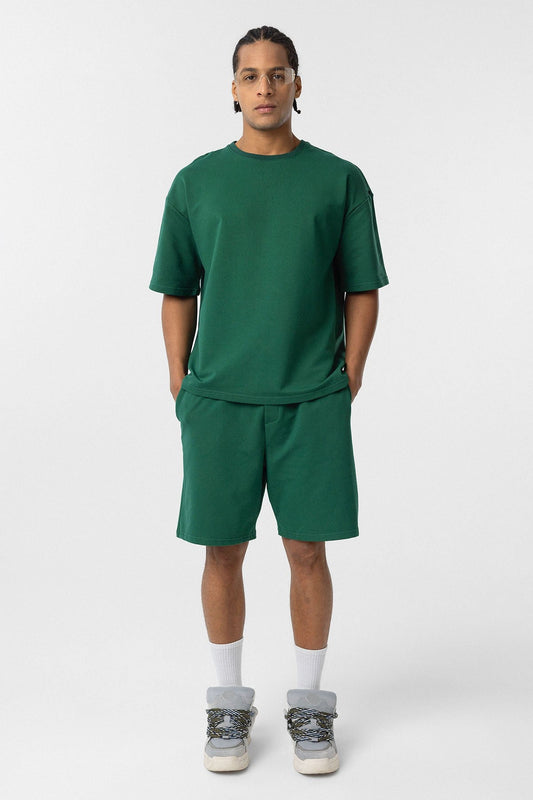 Basic Oversized Shorts Set
