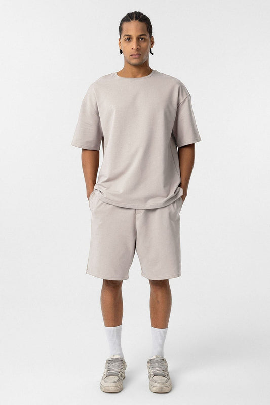 Basic Oversized Shorts Set