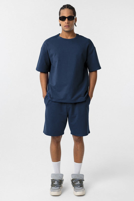 Basic Oversized Shorts Set