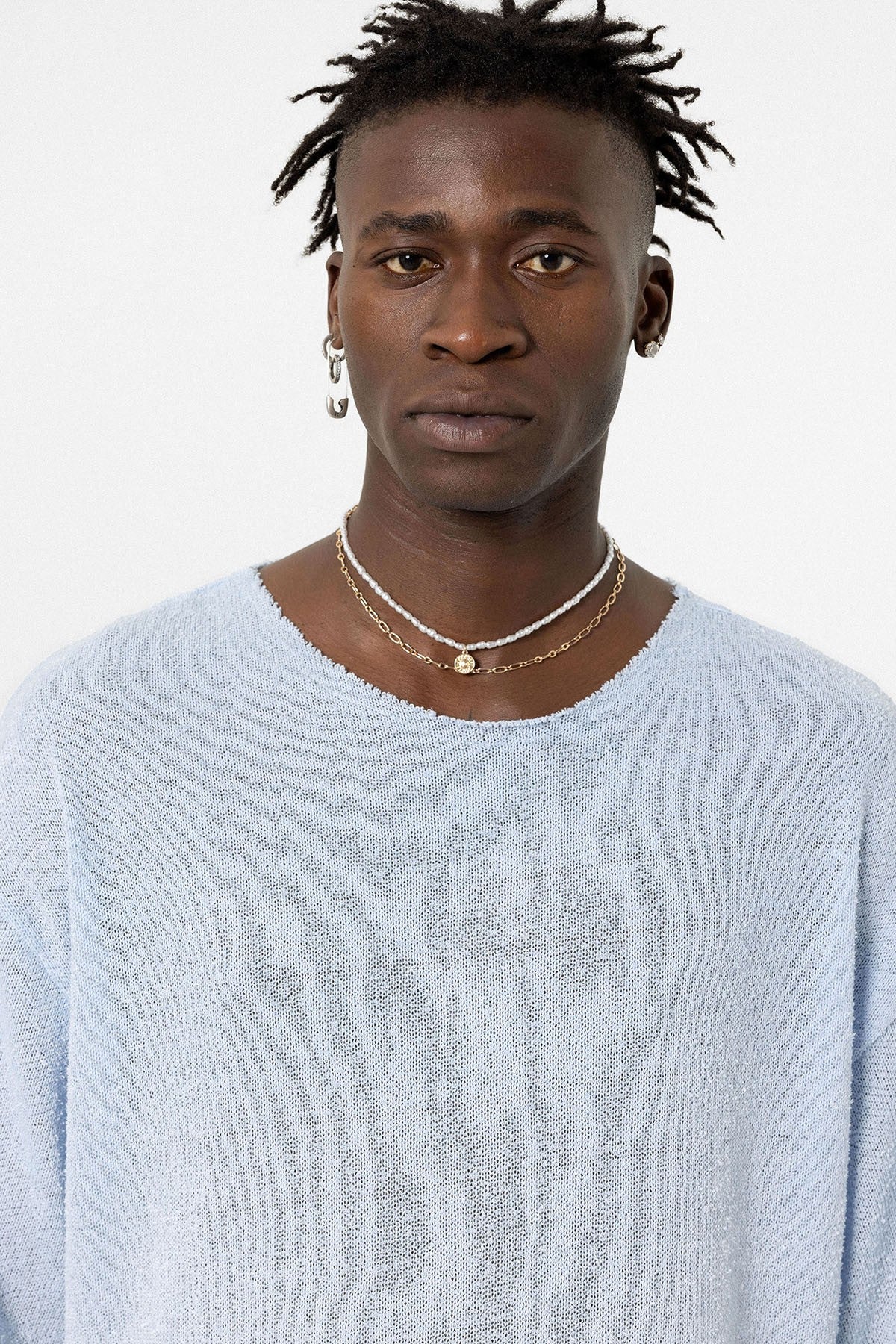 Basic Oversized Knit T-Shirt