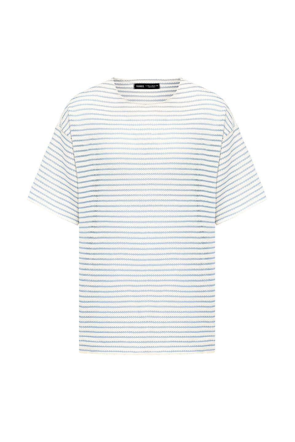 Oversized Striped Knit T-Shirt