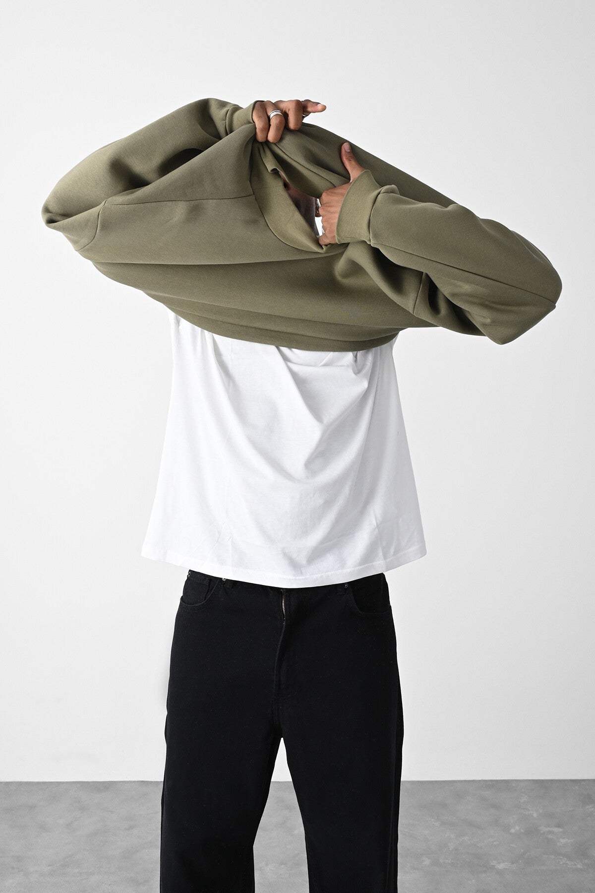 Vizon Kart Detailed Oversized Sweatshirt