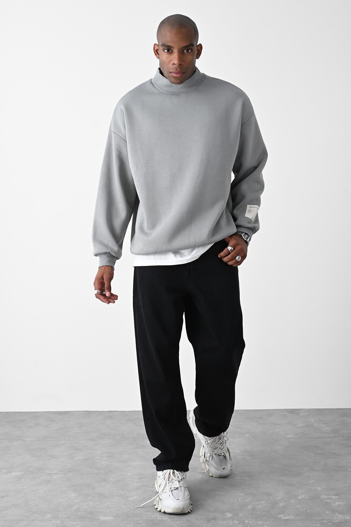 Vizon Kart Detailed Oversized Sweatshirt
