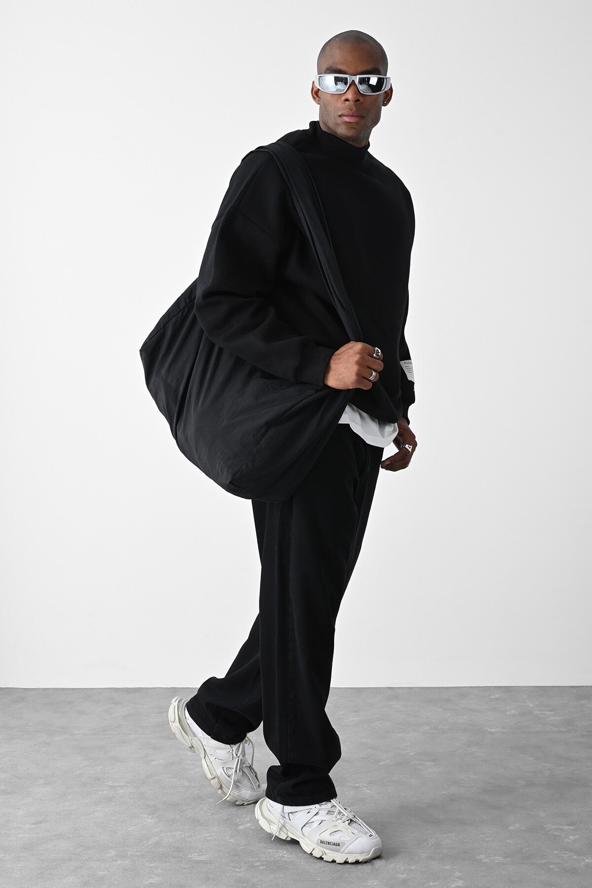 Oversized Sweatshirt with Card Detail
