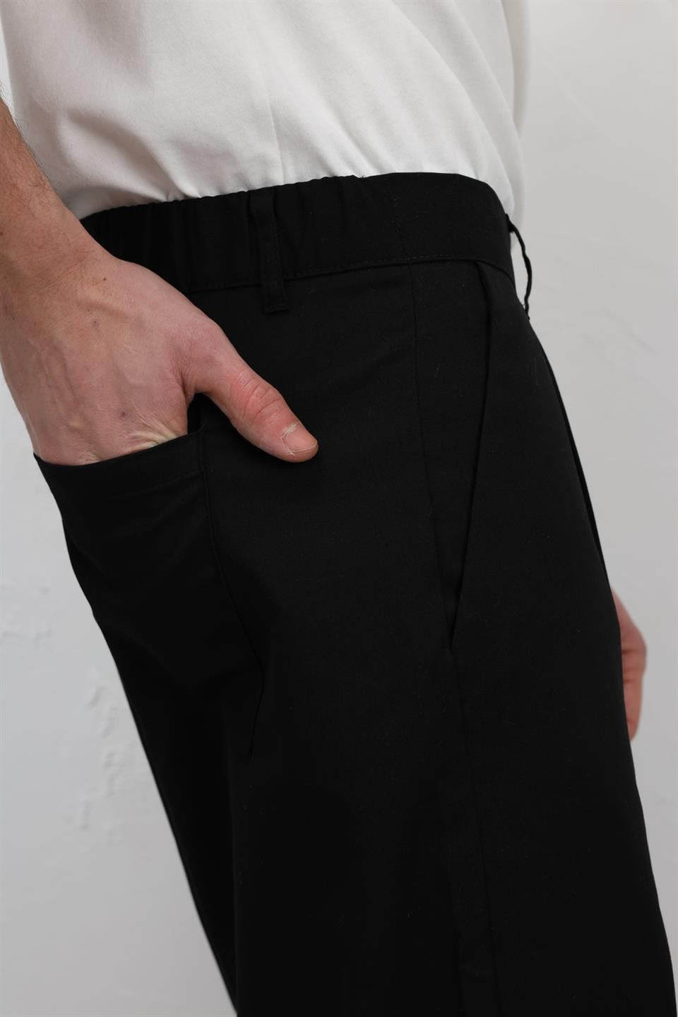 Baggy-Fit Fabric Pants 30-795-1