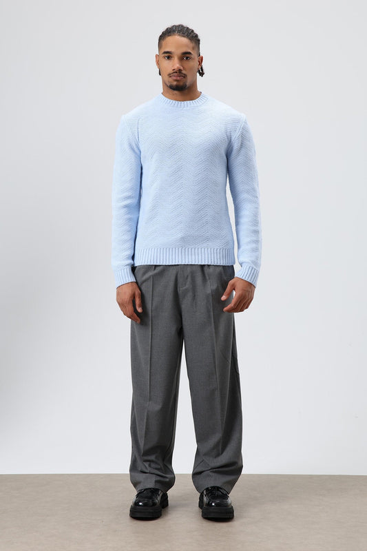 Baggy-Fit Fabric Pants