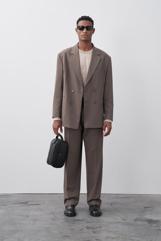 Comfortable, Double-Breasted Suit
