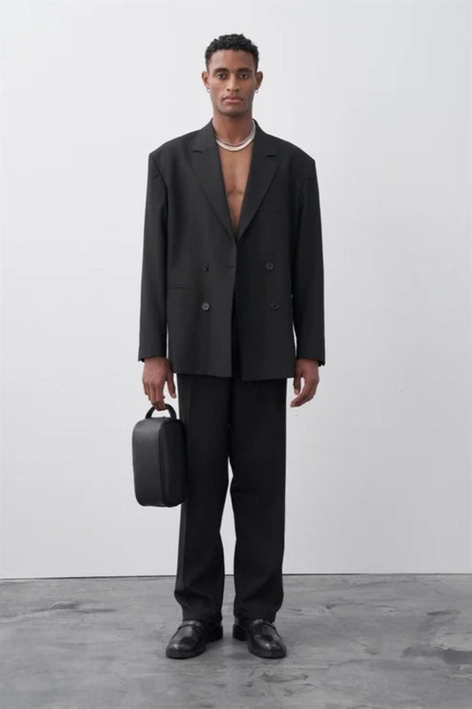 Comfortable, Double-Breasted Suit