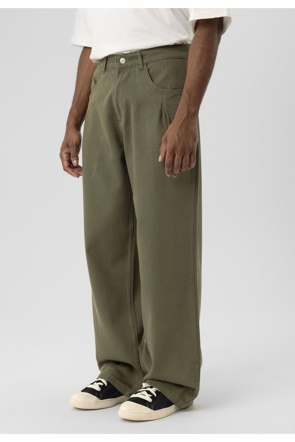 Balloon Fit Gabardine Pants