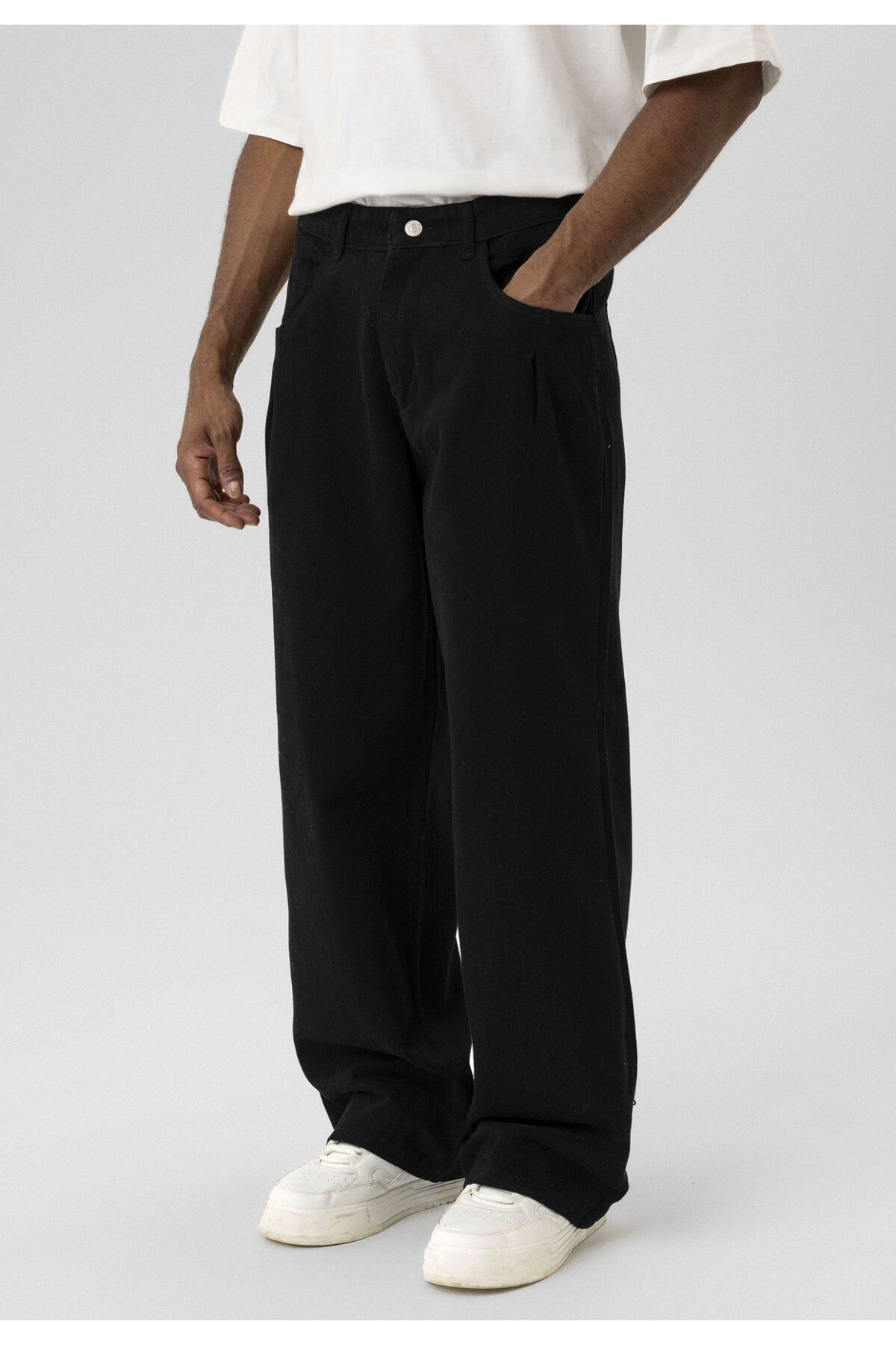 Balloon Fit Gabardine Pants