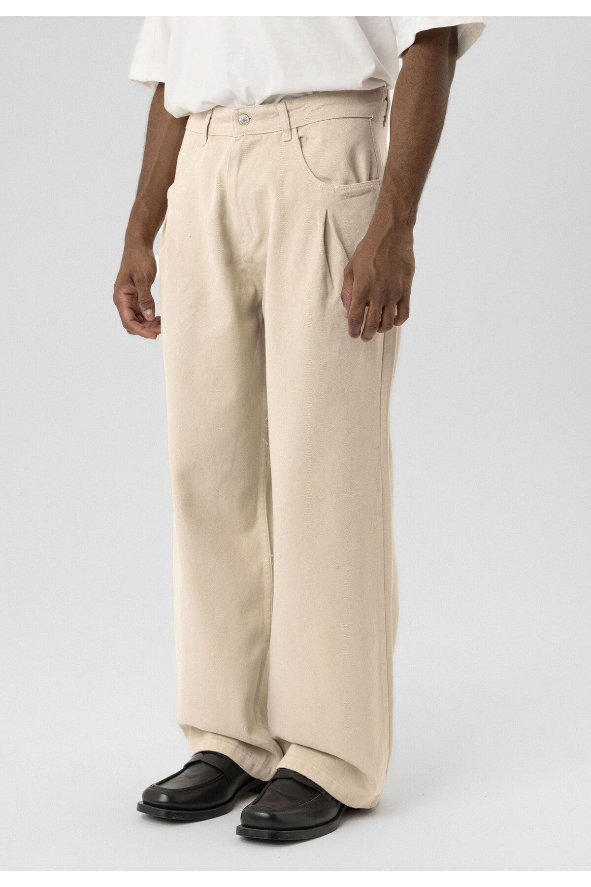 Balloon Fit Gabardine Pants