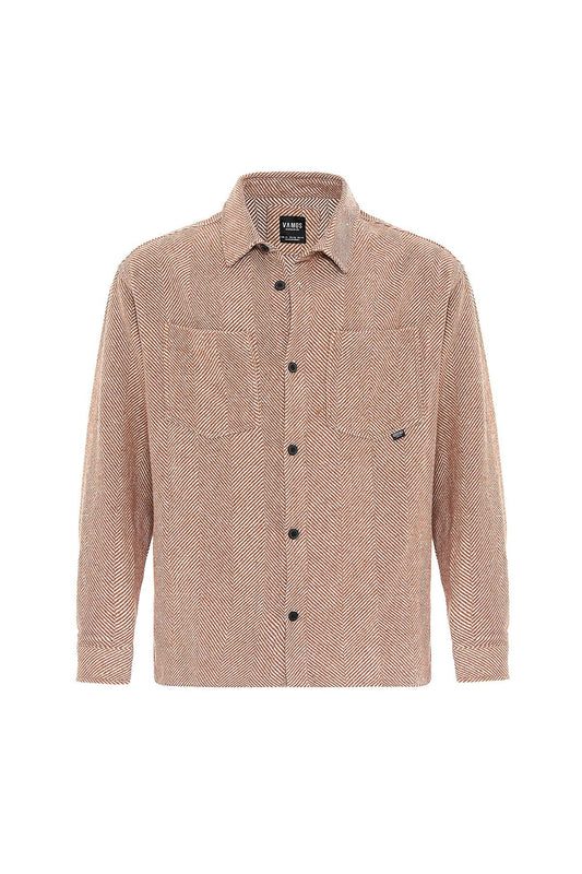 Oversized Lumberjack Shirt with Double Pockets