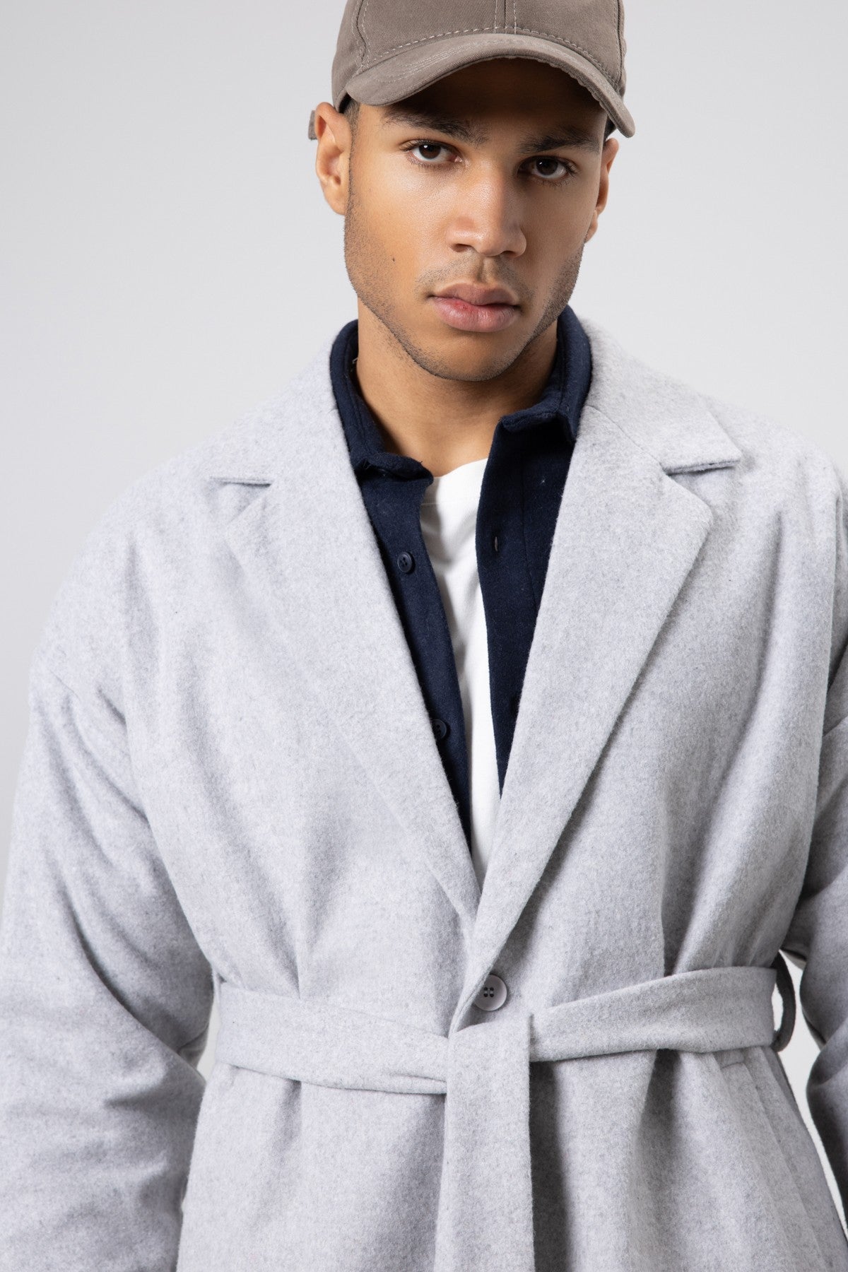 Oversized Arched Cashmere Coat