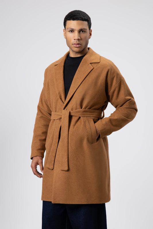 Oversized Arched Cashmere Coat