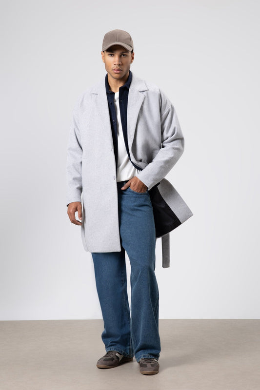 Oversized Arched Cashmere Coat