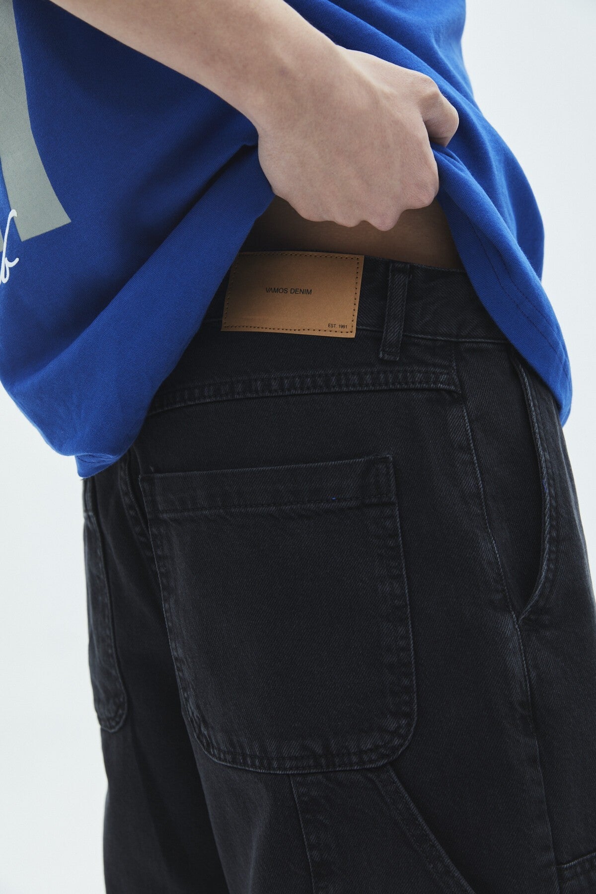 Oversized Denim Bermuda Shorts 40-224