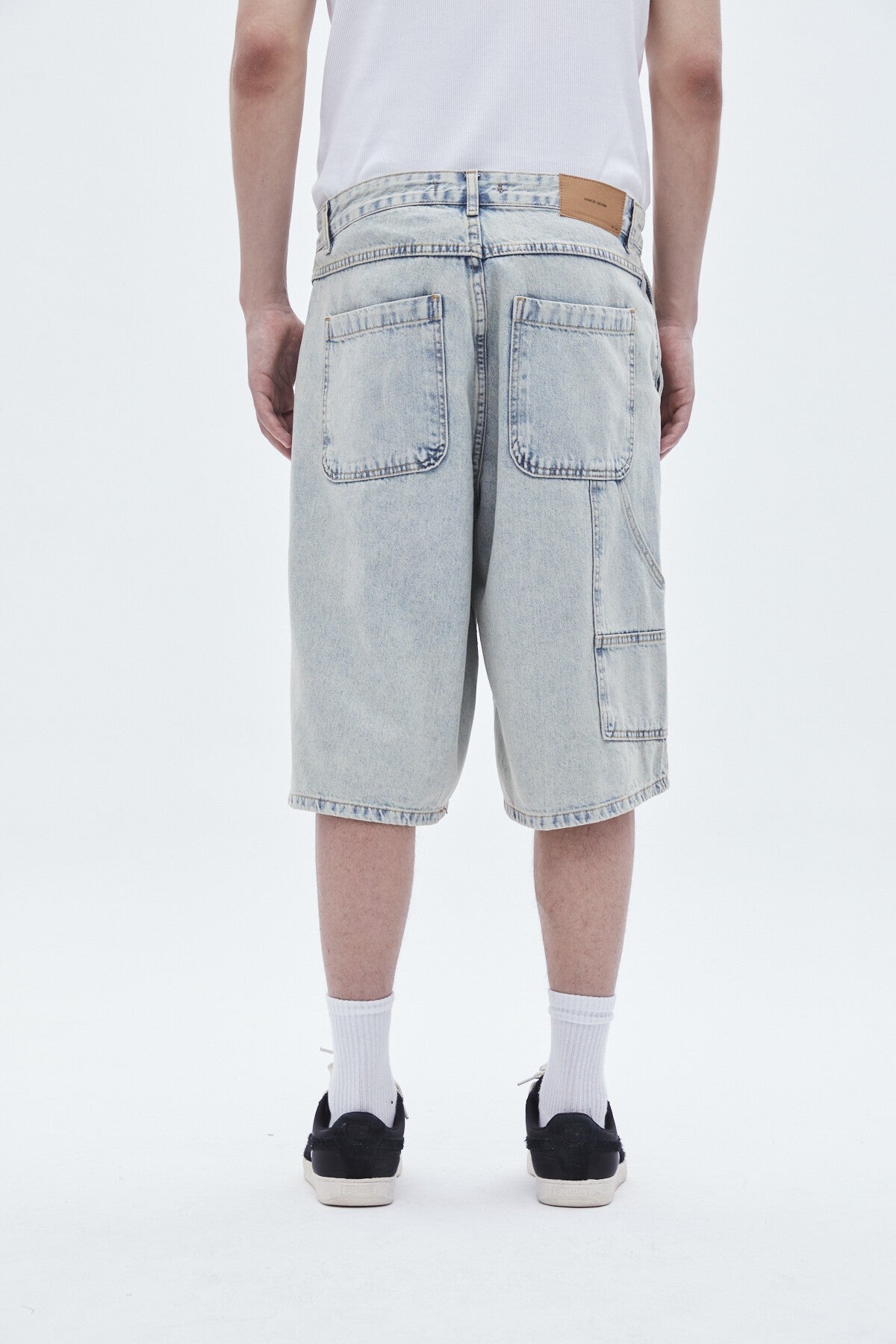 Oversized Denim Bermuda Shorts 40-224