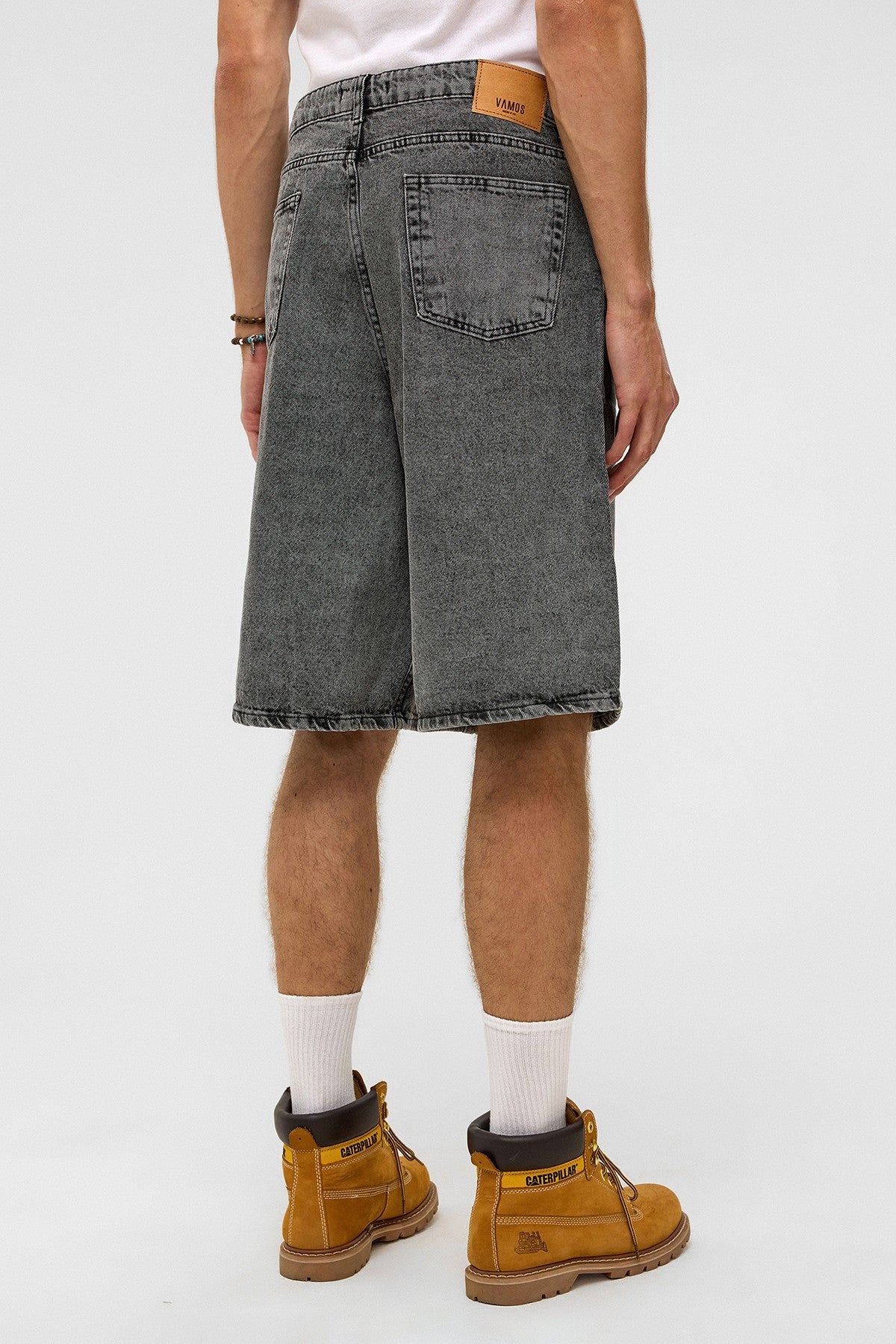 Oversized Denim Bermuda Shorts