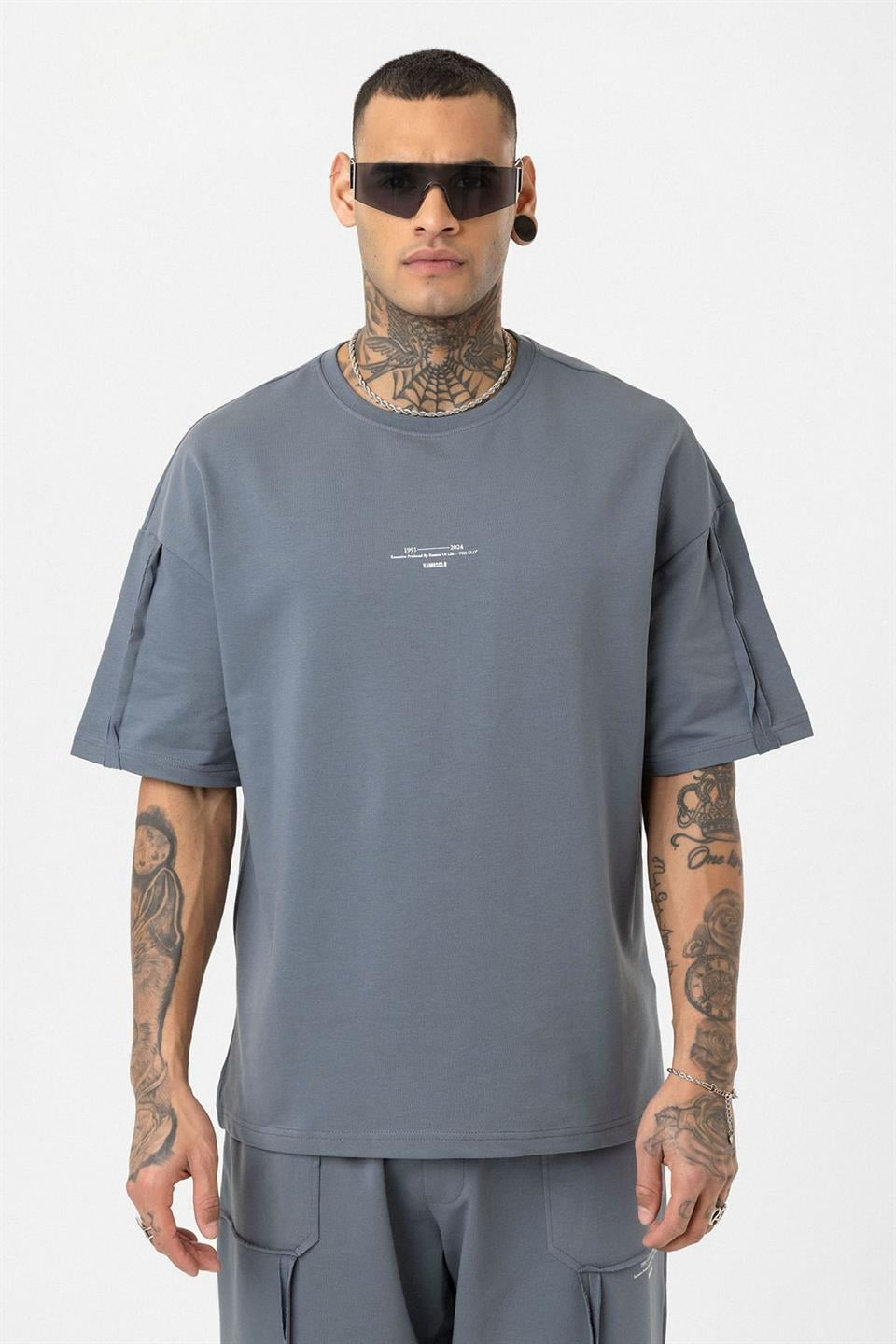Printed Sweatpants with Cuffed Legs