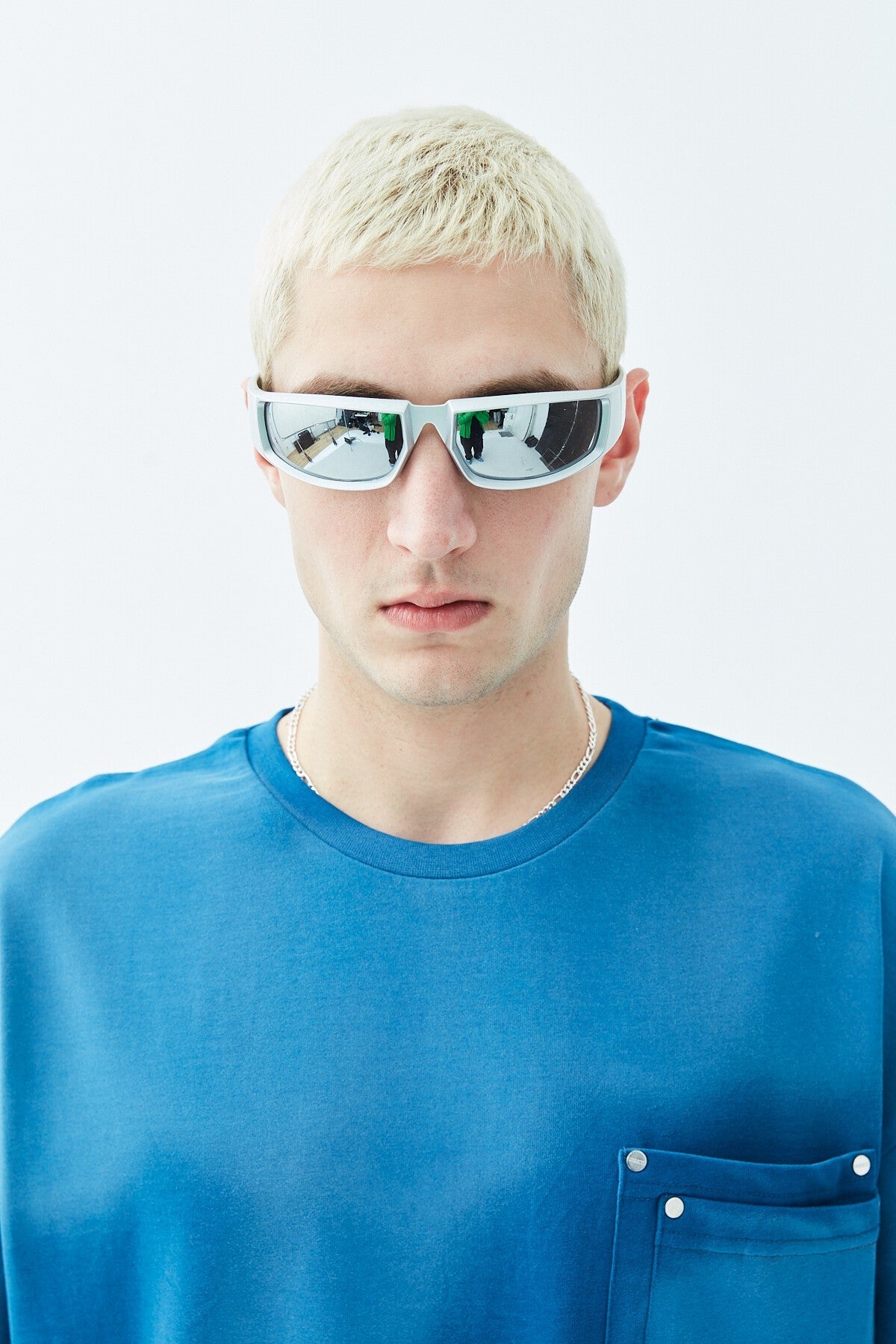 Oversized T-Shirt with Washed Pocket Detail