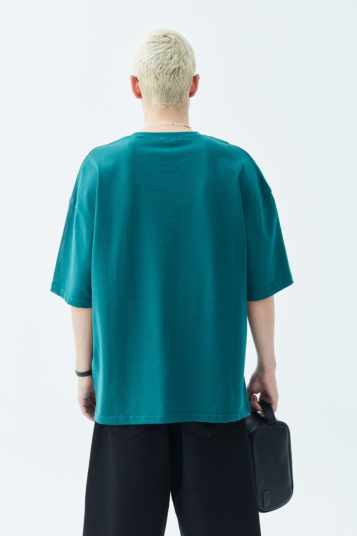 Oversized T-Shirt with Washed Pocket Detail