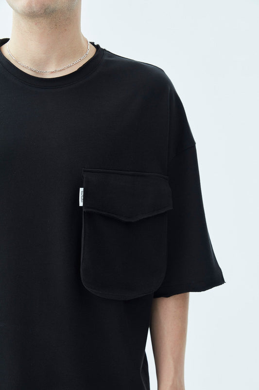 Oversized T-Shirt with Pocket Detail