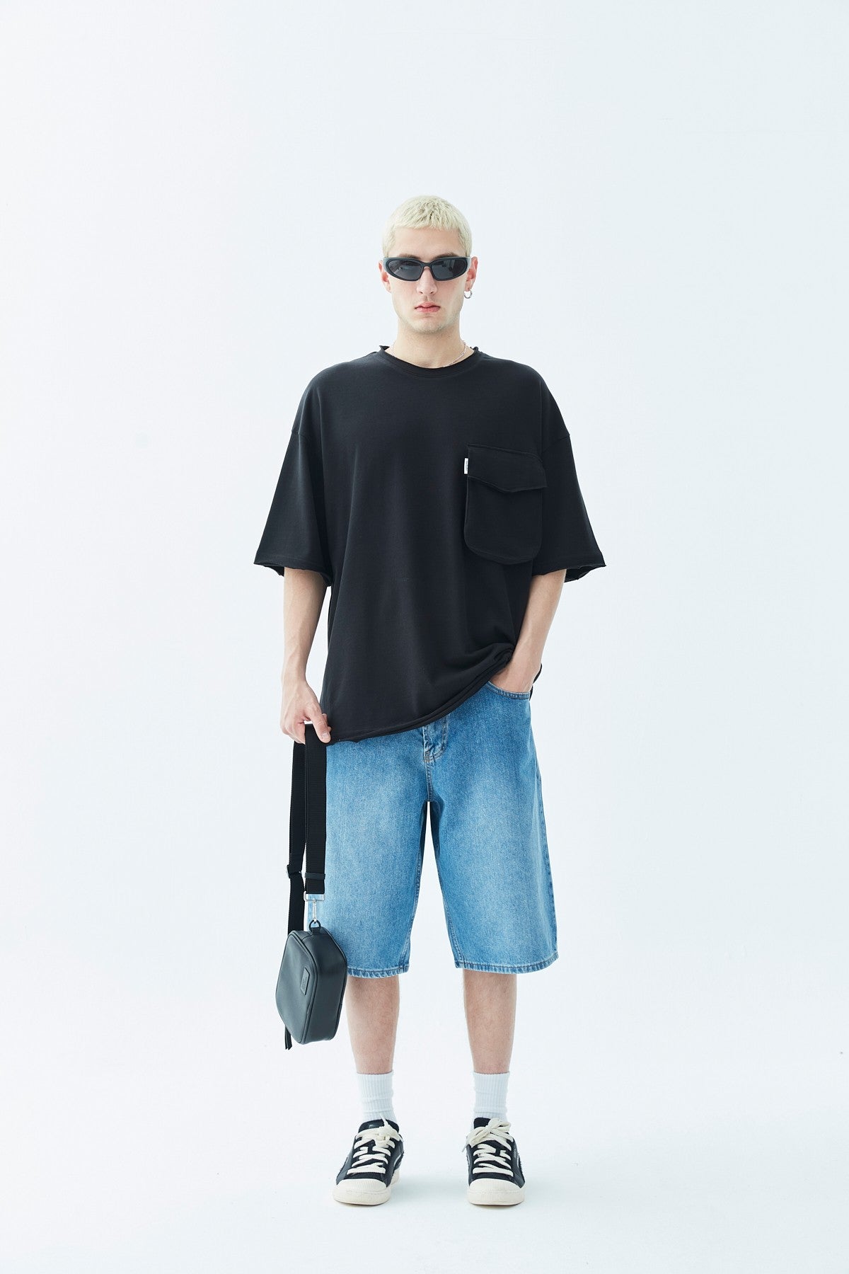 Oversized T-Shirt with Pocket Detail