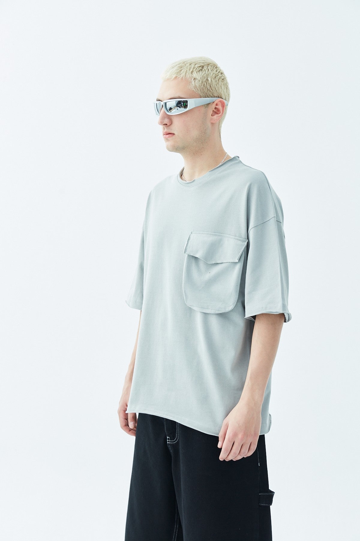 Oversized T-Shirt with Pocket Detail