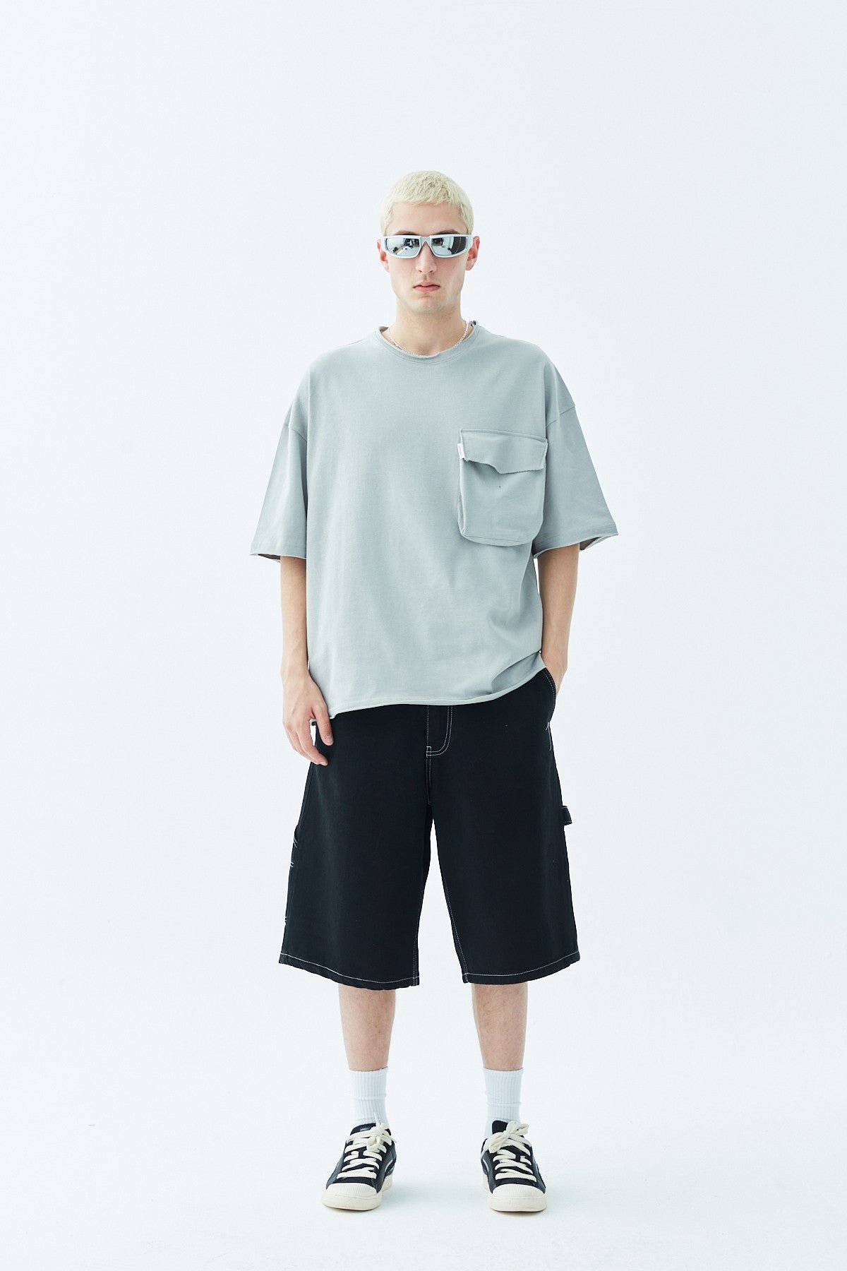 Oversized T-Shirt with Pocket Detail