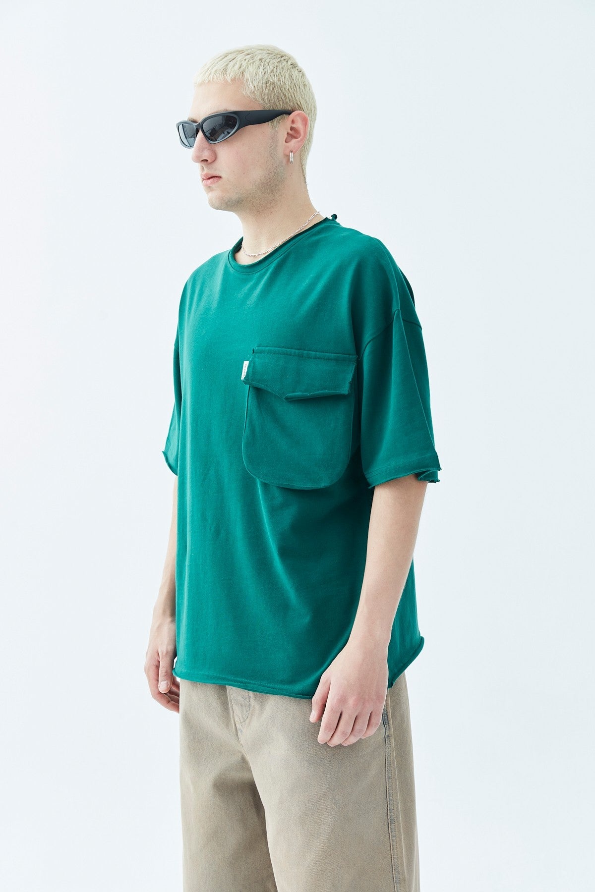 Oversized T-Shirt with Pocket Detail