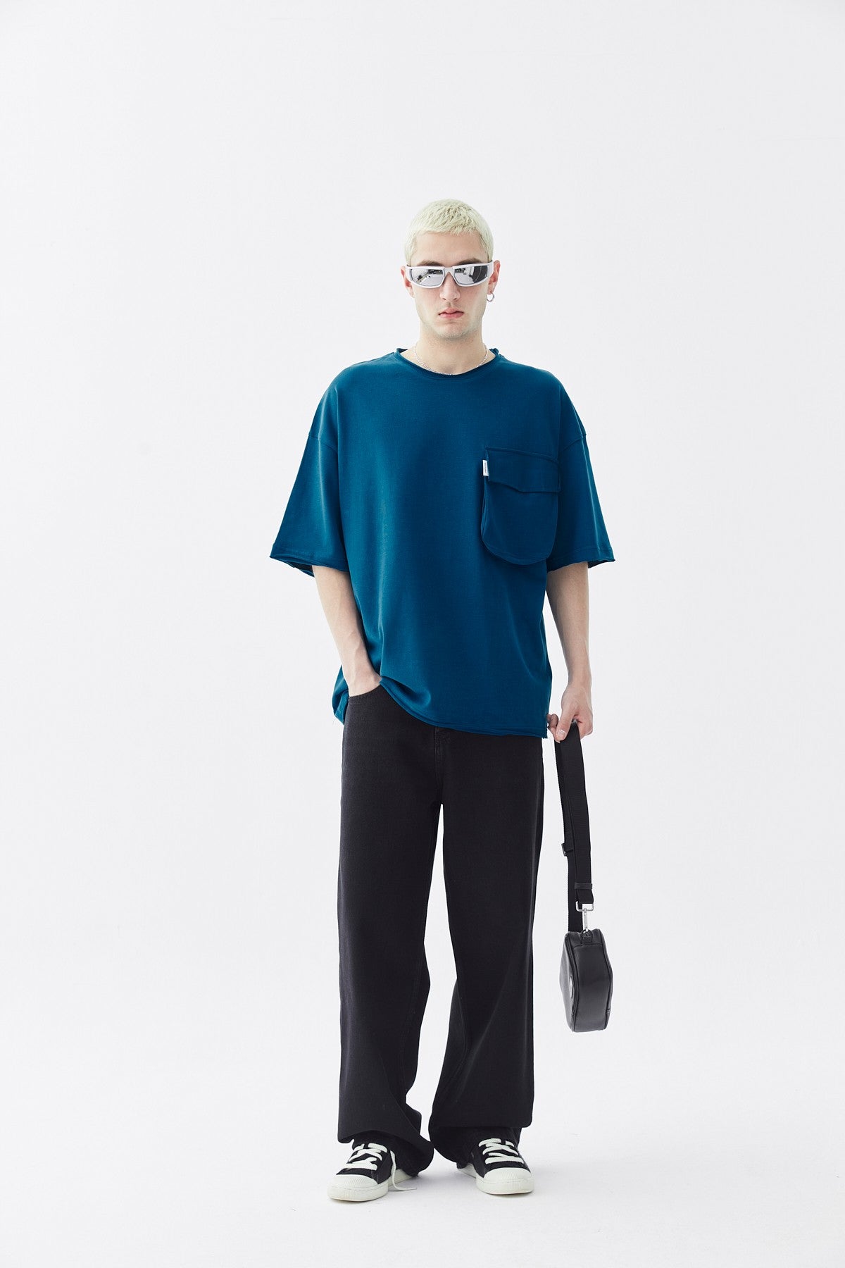 Oversized T-Shirt with Pocket Detail