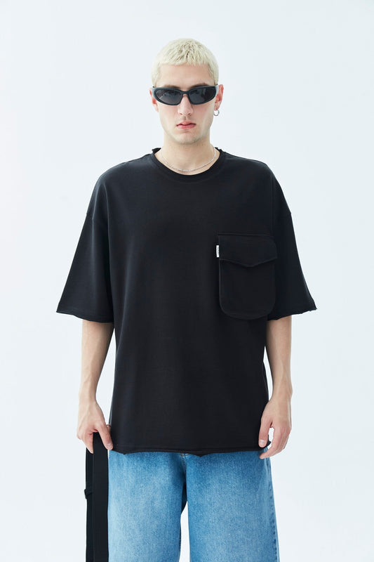 Oversized T-Shirt with Pocket Detail