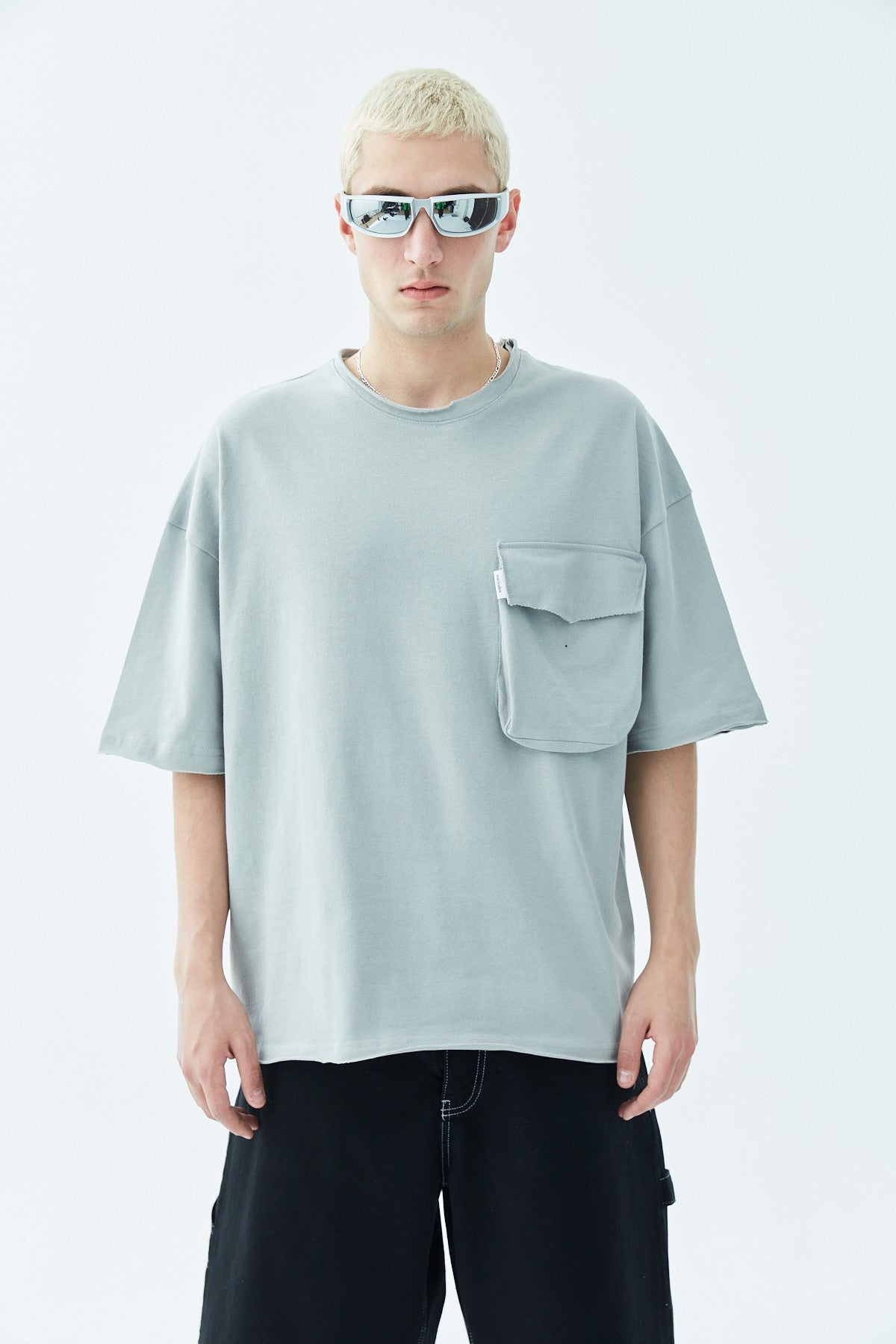 Oversized T-Shirt with Pocket Detail